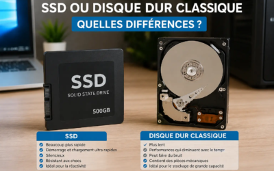 SSD ou disque dur classique : quelles différences ?
